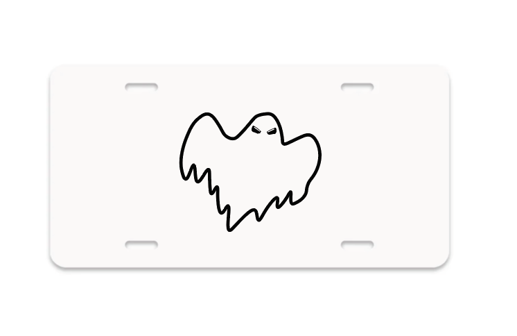 Flying Ghost Plate - White image