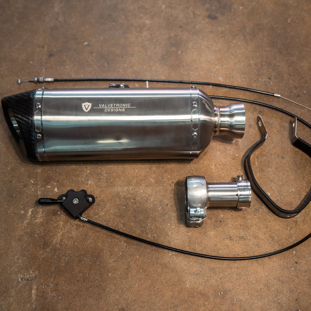 Valvetronic Motorcycle Valved Muffler