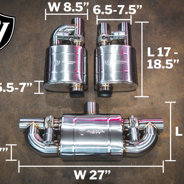 Truck/SUV Valved Muffler Kit