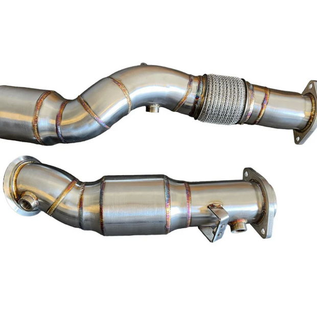 MAD BMW S58 Catted Downpipes M2 M3 M4 G87 G80 G82 G83 W/ Flex Section