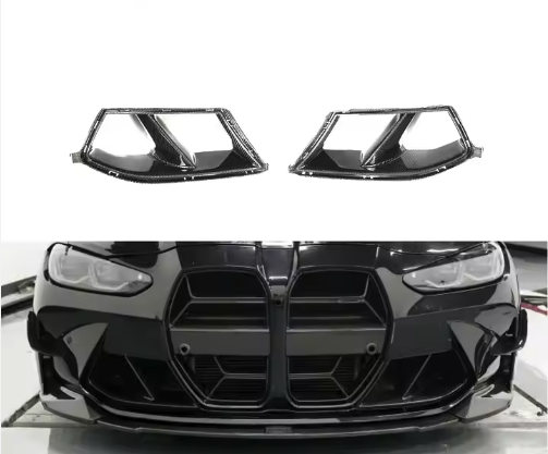 Carbon Fiber Front Bumper Air Duct Trims for BMW G80/G82 M3/M4 (2021+)