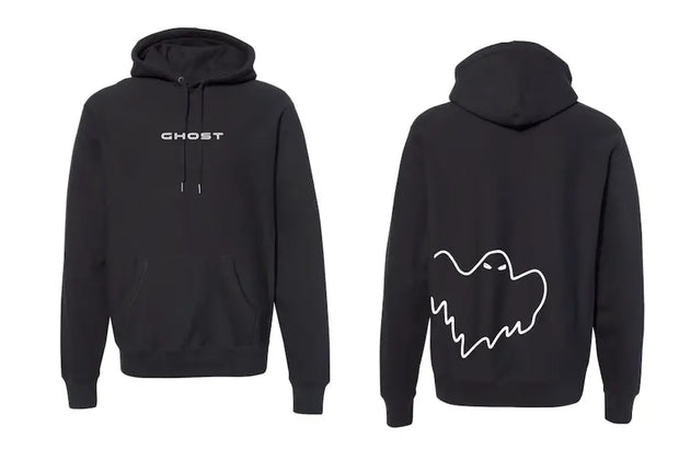 Flying Ghost Embroidered Hoodie image 1