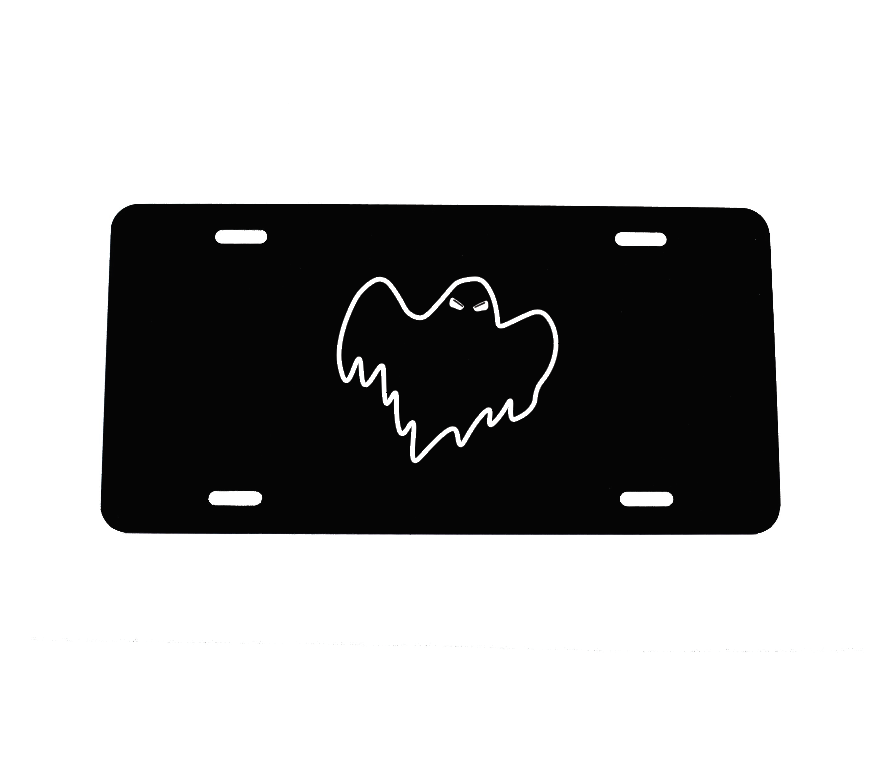Flying Ghost Plate - Black image